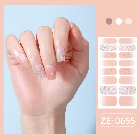 Christmas nail art stickers sequins imitation diamond nail polish film butterfly flower ins nail stickers-ZE-0655