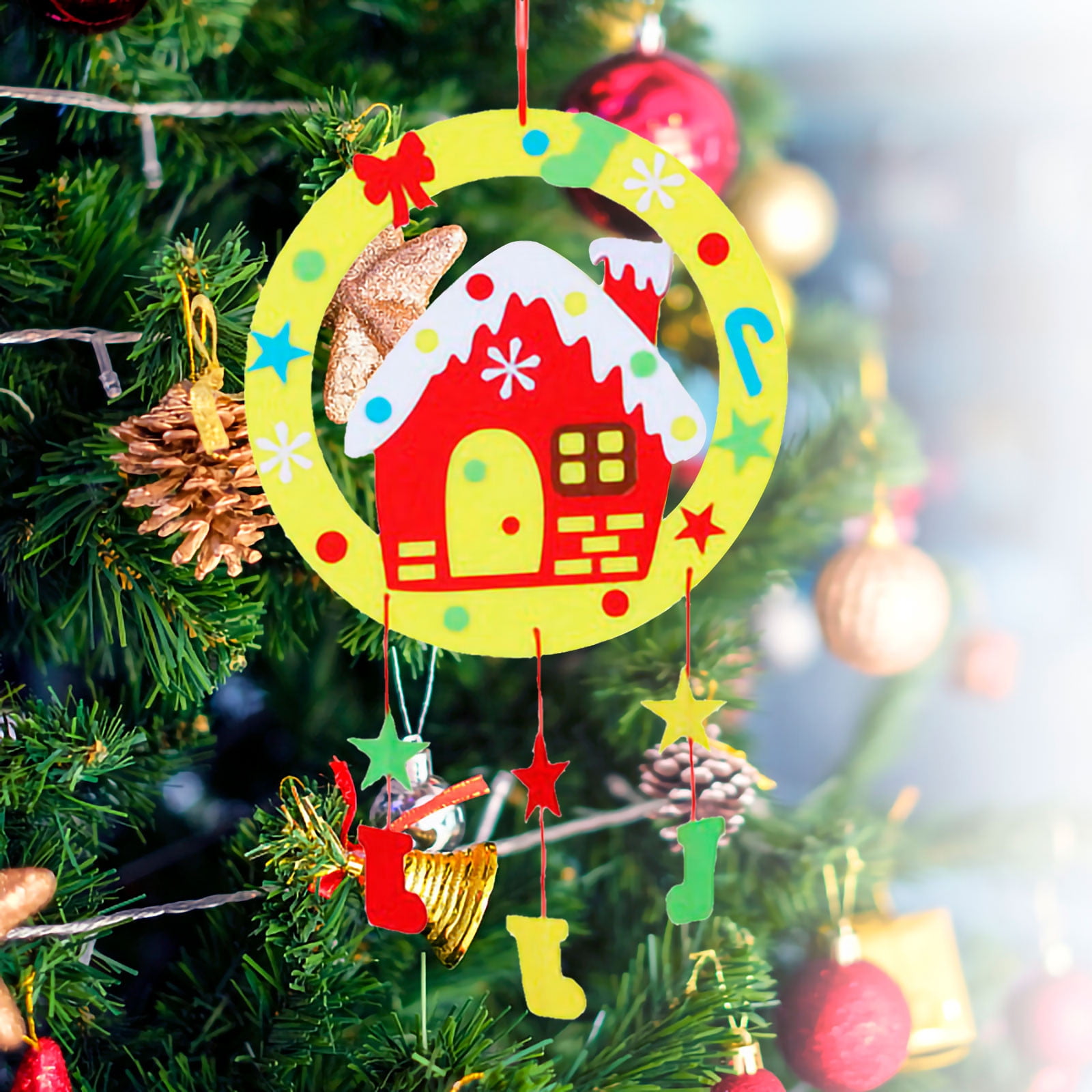 Christmas nonwoven garland ornaments children's educational diy