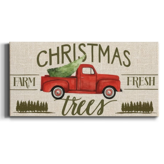 Christmas on the Farm Collection C- Gallery Wrapped Canvas
