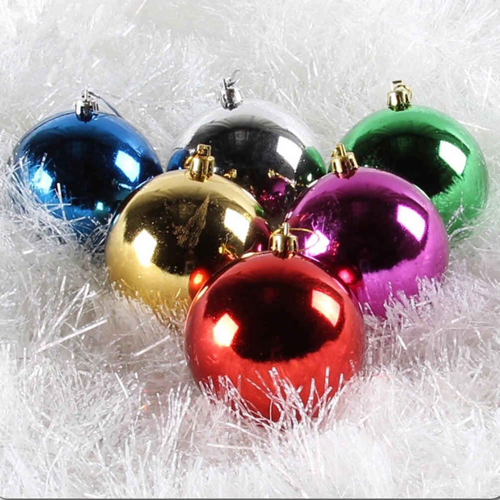 Christmas ornaments 36PCS Colorful Christmas Tree Ornaments Set Assorted Glitter Balls Pendants