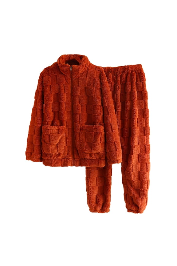 Christmas pajamas Christmas gift Designer Stylish Home Clothes Suit Fall Winter Unisex Matching Pyjamas Flannel Nightgown