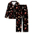 thumbnail image 1 of Christmas pajamas Floral Print Pajama Long Sleeve Comfortable Loungewear Sleepwear For Cozy Nights And Relaxing At Home Soft Breathable Fabric, 1 of 5
