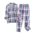thumbnail image 1 of Christmas pajamas for women setFlannelette Wool Checked Sleepwear Set For Women, 1 of 9