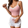 thumbnail image 1 of Christmas pajamas for women setWomen's Sexy Lace And Shorts Set Wearable Sleepwear, 1 of 5