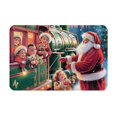 Christmas party Flannel absorbent ultra soft and non slip bathroom