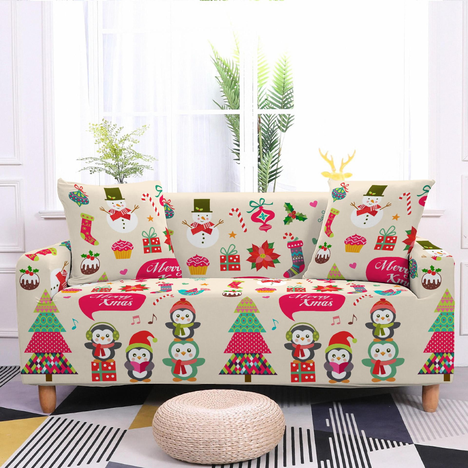 Christmas ration Elastic Sofa Cover for Living Room Couch Cover Stretch