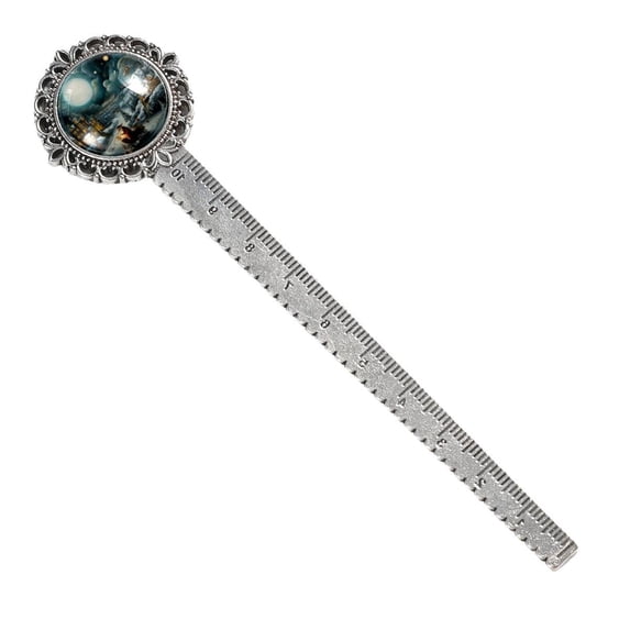 Christmas retro Vintage Silver Lace-Edged Bookmark: a Gift for Readers and Book Lovers