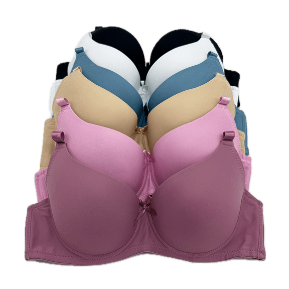 Christmas sale 6 Pieces Full Cup/Demi Wired Gentle Pushup Push Up Bra B/C