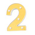 thumbnail image 1 of Christmas sale! Decorative LED Light Up Number Letters, Plastic Marquee Number Lights Sign Party Wedding Decor Battery Operated, 1 of 6
