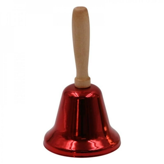 Christmas sale! Iron Art Christmas Hand Bell With Wooden Handle Xmas New Year Santa Claus Festival Party Celebrate Rattle Shop Hotel Handbell
