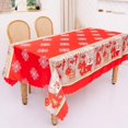 thumbnail image 1 of Christmas sale! Christmas Rectangle Table Cloth – Washable Holiday Tablecloth Decorative Table Cover for Banquet Party Kitchen Dining Room, 57x71 Inch, 1 of 6