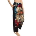 thumbnail image 1 of Christmas smile Santa Claus decoration Pajama Pants Women - Soft Breathable Sleep & Lounge Pants for Women, Comfy Casual Pj Pants Bottoms with Pockets, 1 of 7