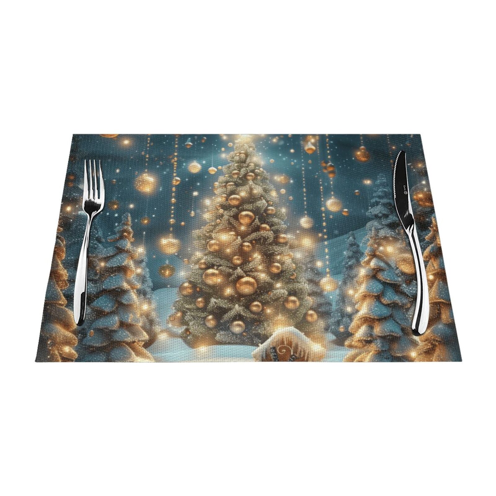 Christmas snow Dining mat, washable, heatresistant, indoor/outdoor