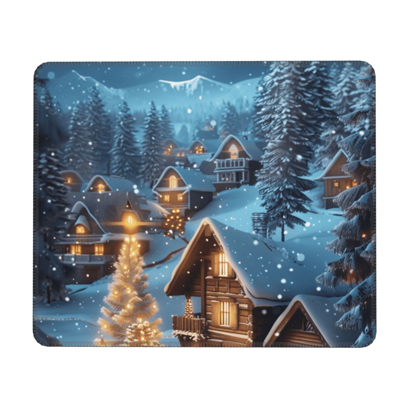Christmas snow Mouse pad, textured mouse pad, non slip rubber base