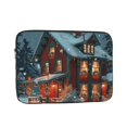 Christmas snow bottom rebound bubble buffer laptop interior bag