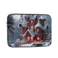 Christmas snow bottom rebound bubble buffer laptop interior bag