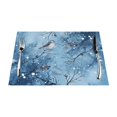 Christmas snow mats for kitchen and dining tables, washable and durable
