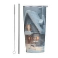 Christmas snow scene 20 oz insulated cup, stainless steel travel cup