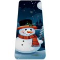 Christmas snowman TPE Yoga Mat Exercise Mat for Home Workouts and