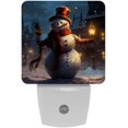 Christmas snowman retro LED Square Night Lights Modern Design, Energy