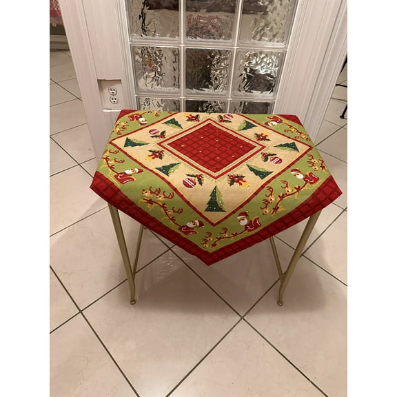 Christmas table topper. Size 30 inch Square