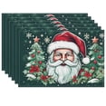 thumbnail image 1 of Christmas-themed Placemat for Table Home Deco, 6PCS 17.7" X 13" Santa Claus Washable Front Door Mats Christmas Character Cute Cartoon Doormat Outdoor Entrance, 1 of 6