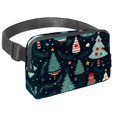 Christmas tree Lightweight Adjustable Belt Bag with Extension Strap