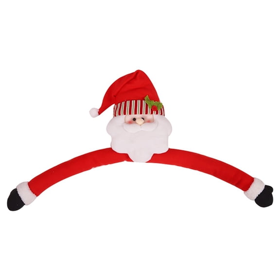 Christmas tree decorations, old man, snowman hugging the Christmas tree