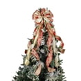 thumbnail image 1 of Christmas tree top bow decoration, Christmas tree hanging ornaments with a large Christmas bow ribbon, ribbon tree bow ribbon ribbon,43.3*11.8in, 1 of 14