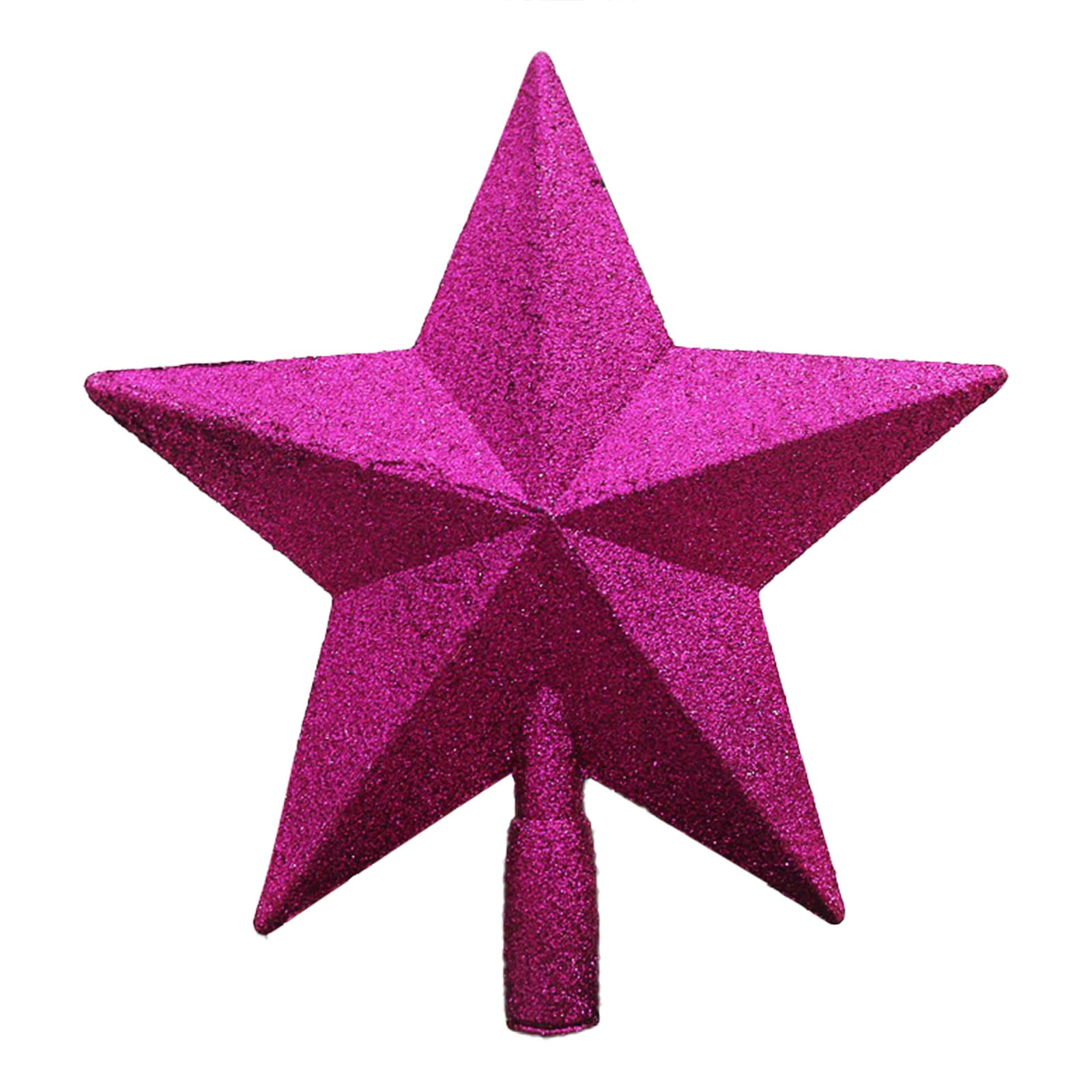 Christmas tree top star five-pointed star decoration rose red - Walmart.com