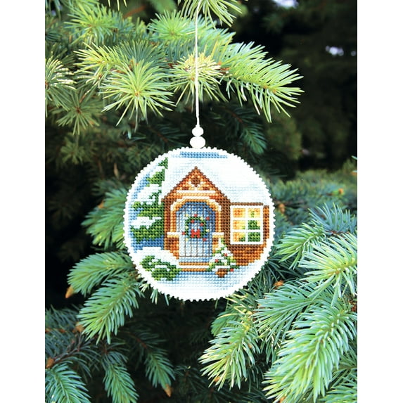 Christmas tree toy cross-stitch kit T-19C Set of pictures "Winter evening"