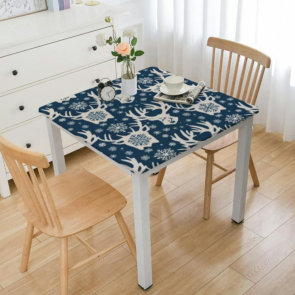 Christmas trees deers snowflakes Square Tablecloth Washable Table Cloth
