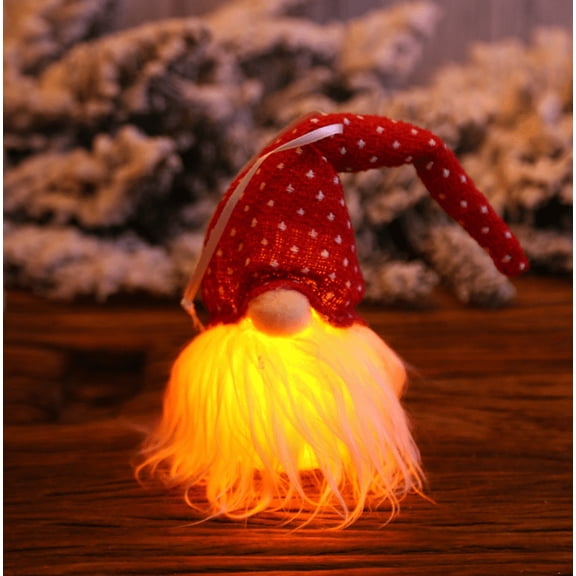 Christmas with Lights Forest People Christmas Tree Decorative Hanging $ Night Lights Glowing Holiday Home Decoration Hanging Jewelry White