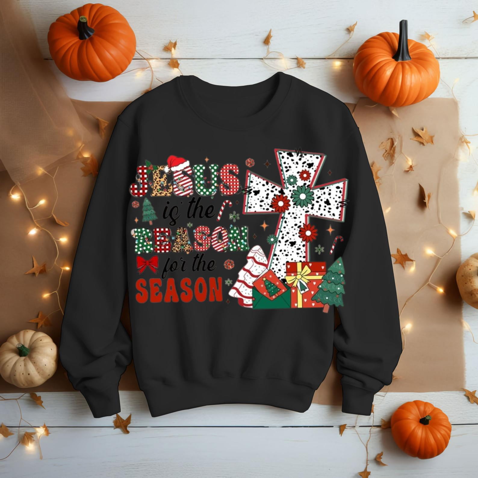 Christmas with Our ‘Jesus is the Reason’ Sweatshirt, Cozy and Festive ...