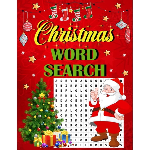 Christmas word search.: Easy Large Print Puzzle Book for Adults, Kids & Everyone for the 25 Days of Christmas.