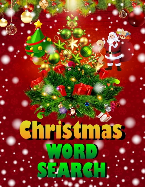 BLUE MOON PRESS HOUSE Christmas word search.: Easy Large Print Puzzle Book for Adults, Kids & Everyone for the 25 Days of Christmas., (Paperback)