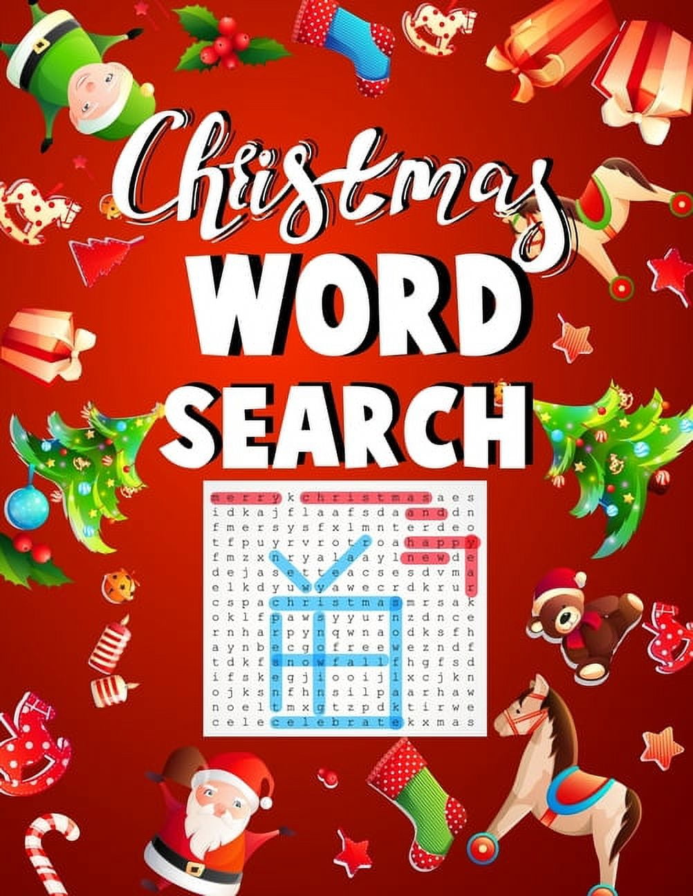 Christmas word search.: Easy Large Print word search Puzzle Book for ...