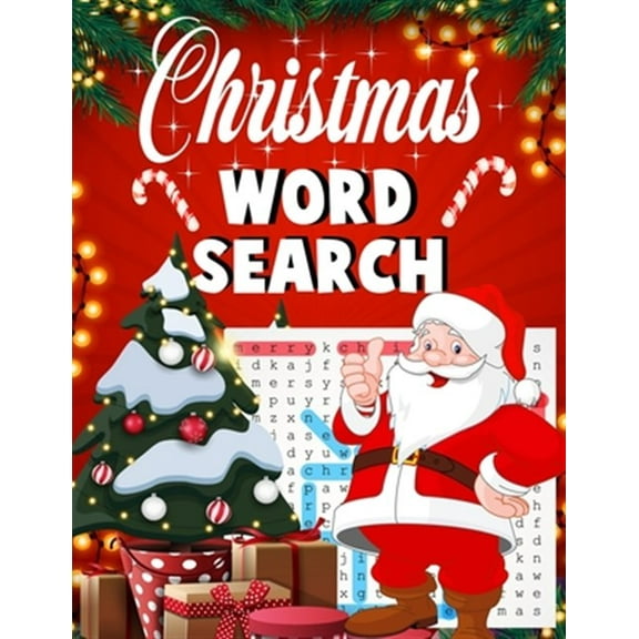 Christmas word search.: Easy Large Print word search Puzzle Book for Adults, Kids & Everyone for the 25 Days of Christmas. (Paperback)