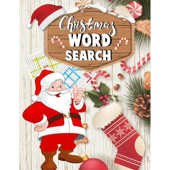 Christmas word search.: Easy Large Print word search Puzzle Book for Adults, Kids & Everyone for the 25 Days of Christmas. (Paperback)