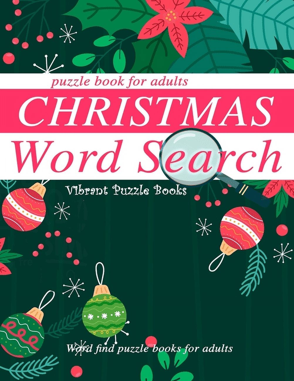 Christmas word search puzzle book for adults.: Word find puzzle books ...