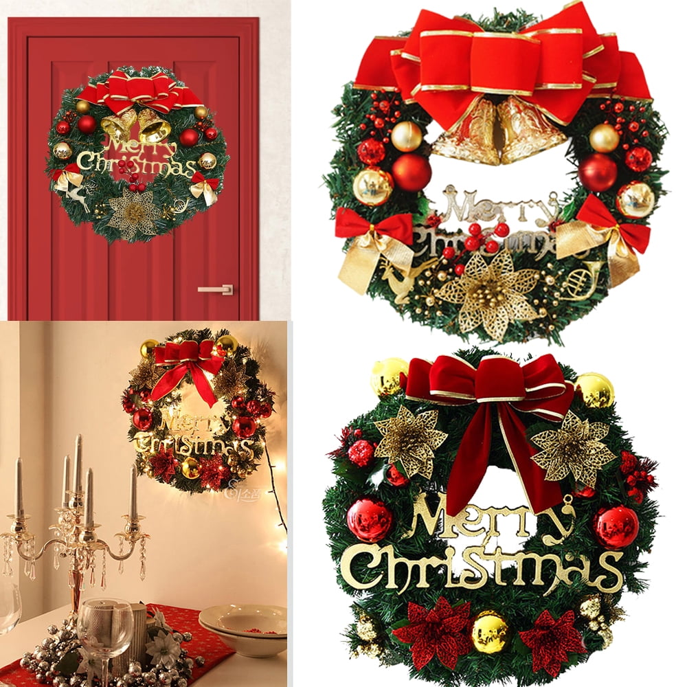 Christmas wreath hanging ornaments Christmas decorations home front ...