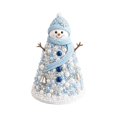 thumbnail image 1 of Christmas3D Diy Beaded Christmas Tree Craft Kit Featuring Hand-Assembled Snowman Design with Knit-Style Hat and Scarf, Decorative Beaded Ornament for Home Tabletop and Office Desk, 1 of 4