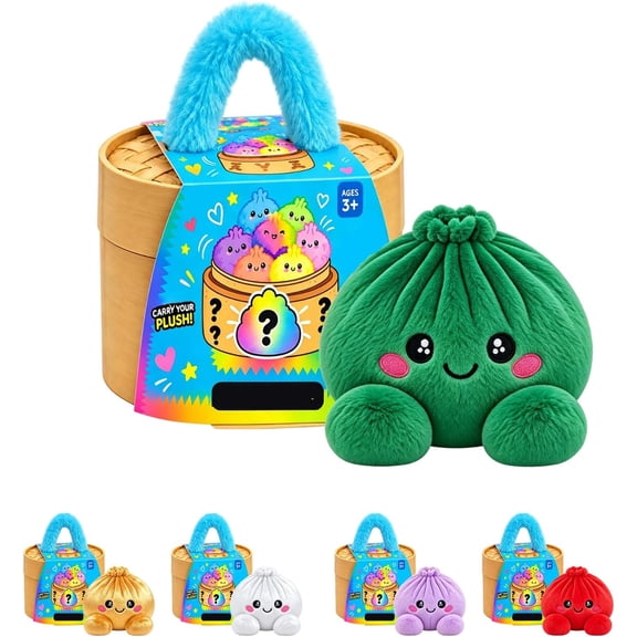 ChristmasSquishies Plush Dumpling Squishies T'o'y - Soft Kawaii Bao Bun Squishies Stress T'o'y for Adults, Squeeze Sensory Fidget T'o'y,A06