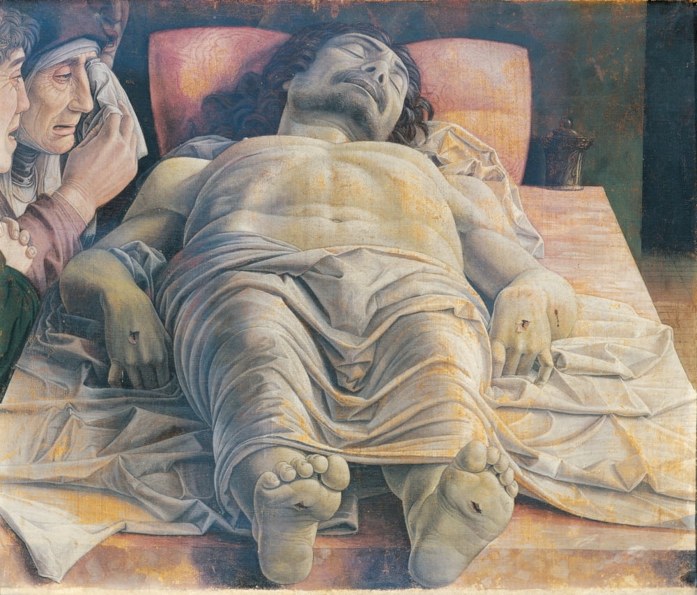 Christo In Scurto (The Foreshortened Christ Or The Dead Christ) Canvas Art - (24 x 18)