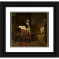 thumbnail image 1 of Christoffel Bisschop 13x12 Black Ornate Wood Framed Double Matted Museum Art Print Titled: Alms, 1 of 5