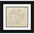 thumbnail image 1 of Christoffer Wilhelm Eckersberg 13x12 Black Ornate Wood Framed Double Matted Museum Art Print Titled: Cecrop's Daughters Reveal Minerva's Secrets (1814), 1 of 5