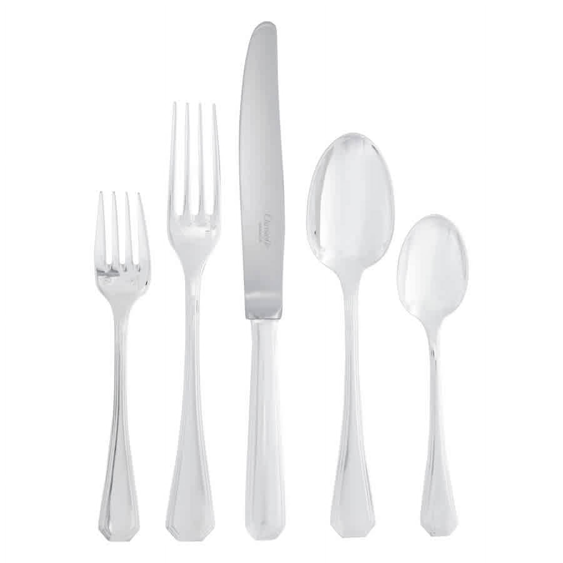 Clear Lucite & Silver Cutlery (5 piece - 1 setting) – Heritage