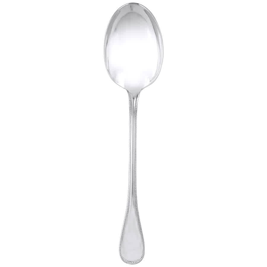 Ferfle Spoon Christofle Silver Plated Perles Serving Spoon 0010-006 - Walmart.com