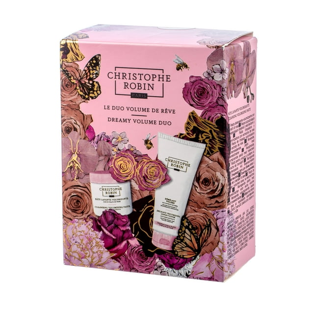 Christophe Robin Dreamy Volume Mini Duo (2PC) - Cleansing Volumizing Paste & Delicate Volumizing Conditioner, Travel Size
