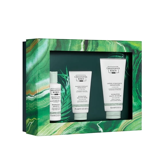 Christophe Robin Intense Hydration Ritual Giftset (3PC) - Hydrating Shampoo, Hydrating Mask, Hydrating Cream